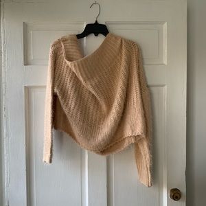 Casting LA Light Pink Knitted Crop Top Seater